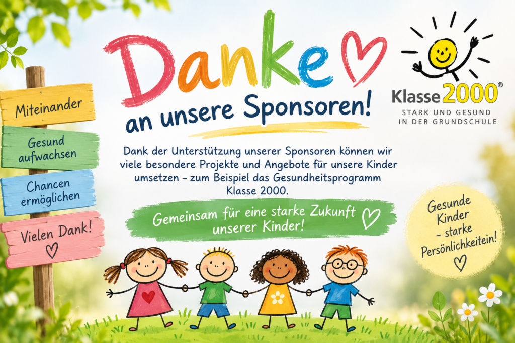 Ein herzliches Dankeschön an unsere Unterstützer zur Gesundheitsförderung